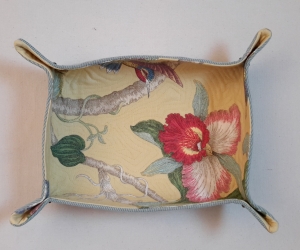Floral Rectangular Quilted Bowl